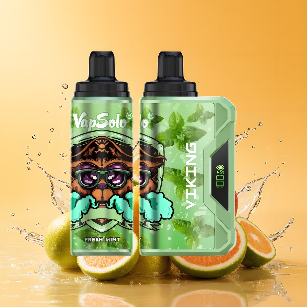 VapSolo VIKING 12000 Puffs Nagykereskedés Magyarország Típus-C töltés Friss Menta