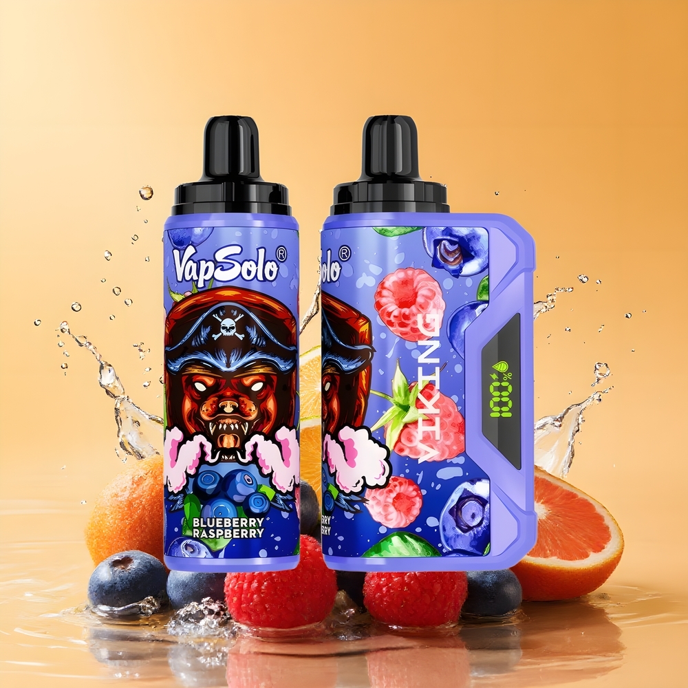 VapSolo VIKING 12000 Puffs Nagykereskedés Magyarország Type-C töltés Áfonya Málna