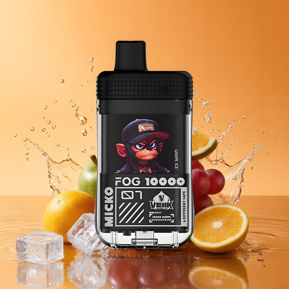 VEIIK MICKO FOG 10000 Puffs Eldobható Vape Jég Szőlő Nagykereskedés Magyarország