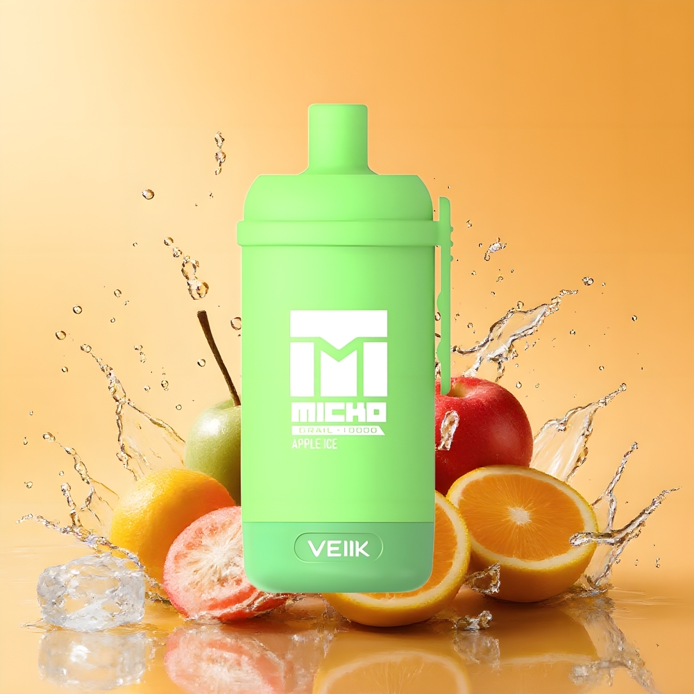 VEIIK MICKO GRAIL 10000 Puffs 1.0ohm Mesh Coil Nagykereskedés Magyarország Alma Jég