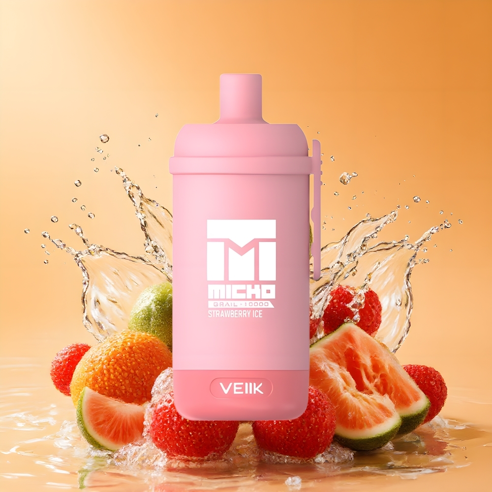 VEIIK MICKO GRAIL 10000 Puffs 600mAh E-Flipper Sárgabarack Jég Nagykereskedés Magyarország