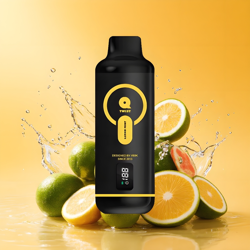 VEIIK MICKO Q TWIST 12000 Puffs Eldobható E-Cigi Citrom Menta Nagykereskedés Magyarország