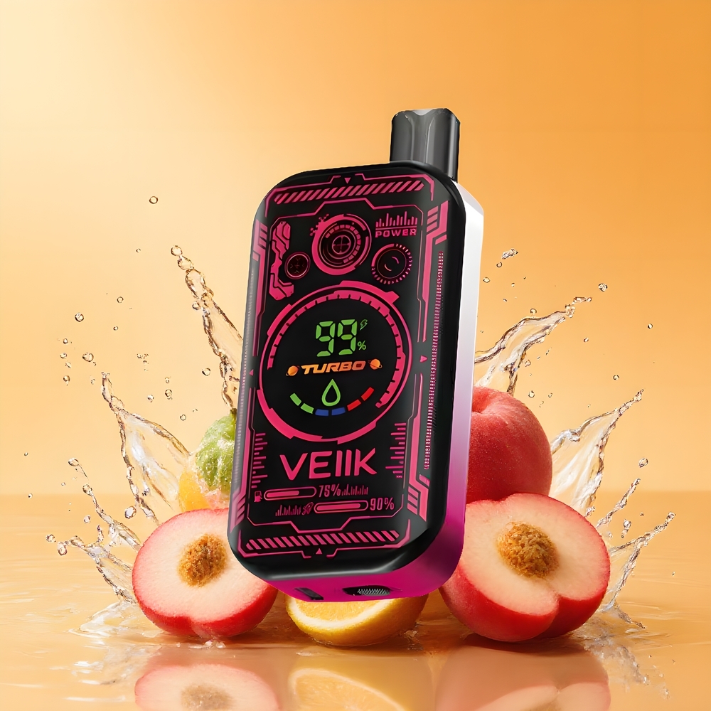 VEIIK SPACE MIST 25000 Puffs Dual Mesh Coil Eldobható E-pipa Lédús Őszibarack Nagykereskedés Magyarország