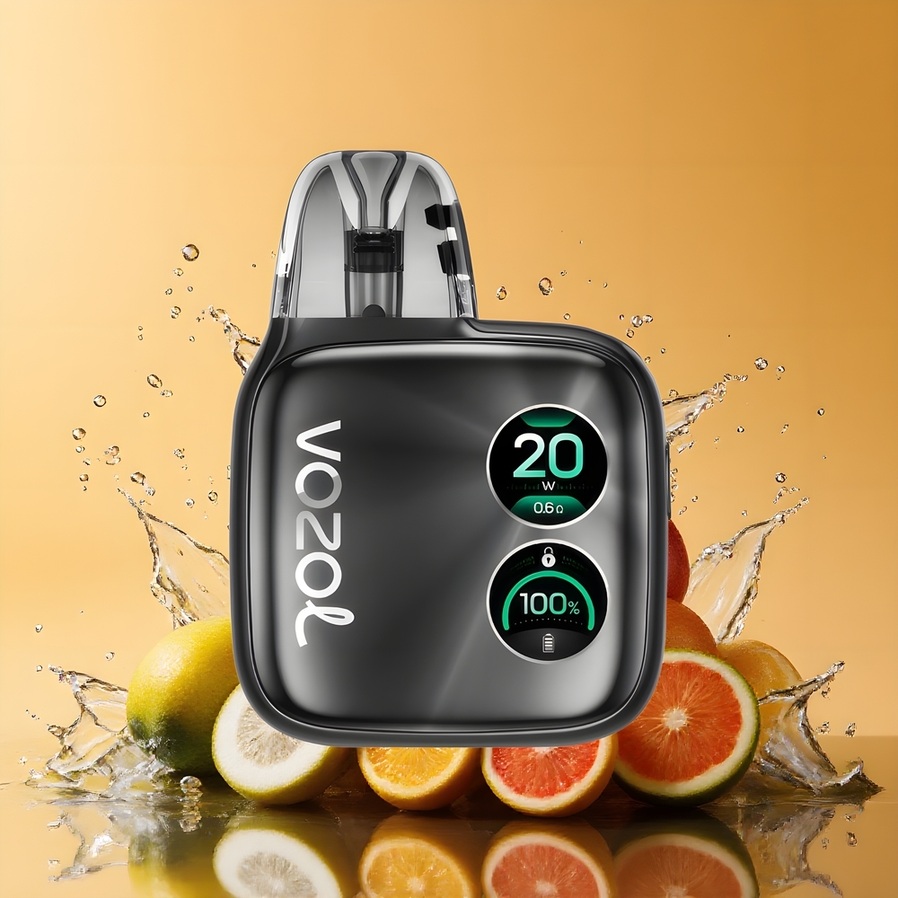 VOZOL ACE Pro Eldobható E-vapor 1400mAh 3-Szintű Légáramlás Nagykereskedés Magyarország Obszidián Szürke