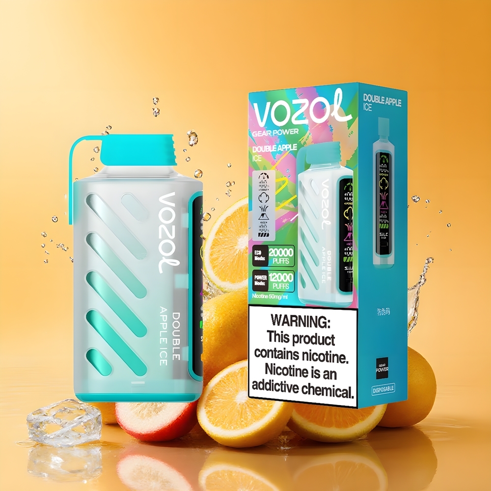 VOZOL Gear Power 20000 Puffs Kettős Alma Jég Nagykereskedés Magyarország Dual Mesh Coil