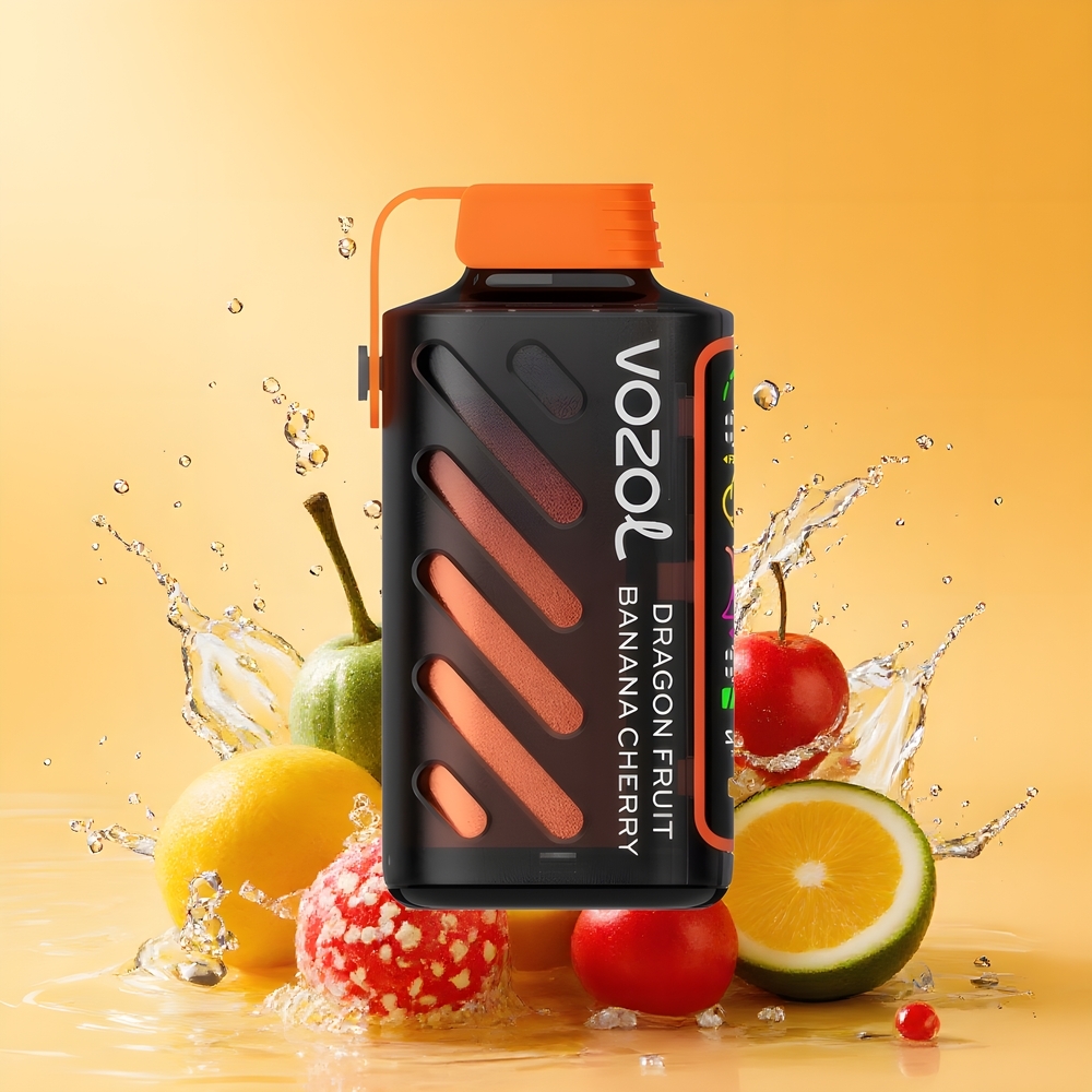 VOZOL Gear Power 20000 Puffs Nagykereskedés Magyarország Sárkánygyümölcs Banán Cseresznye Dual Mesh Coil