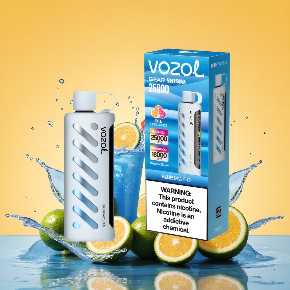 VOZOL Gear Shisha 25000 Puffs Kettős Mód Nagykereskedés Magyarország Kék Mojito