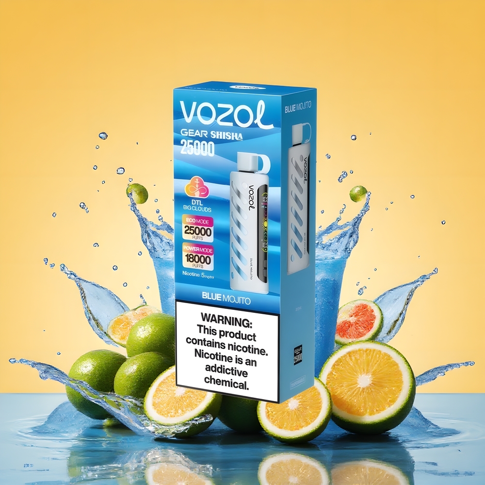 VOZOL Gear Shisha 25000 Puffs Kettős Mód Nagykereskedés Magyarország Kék Mojito
