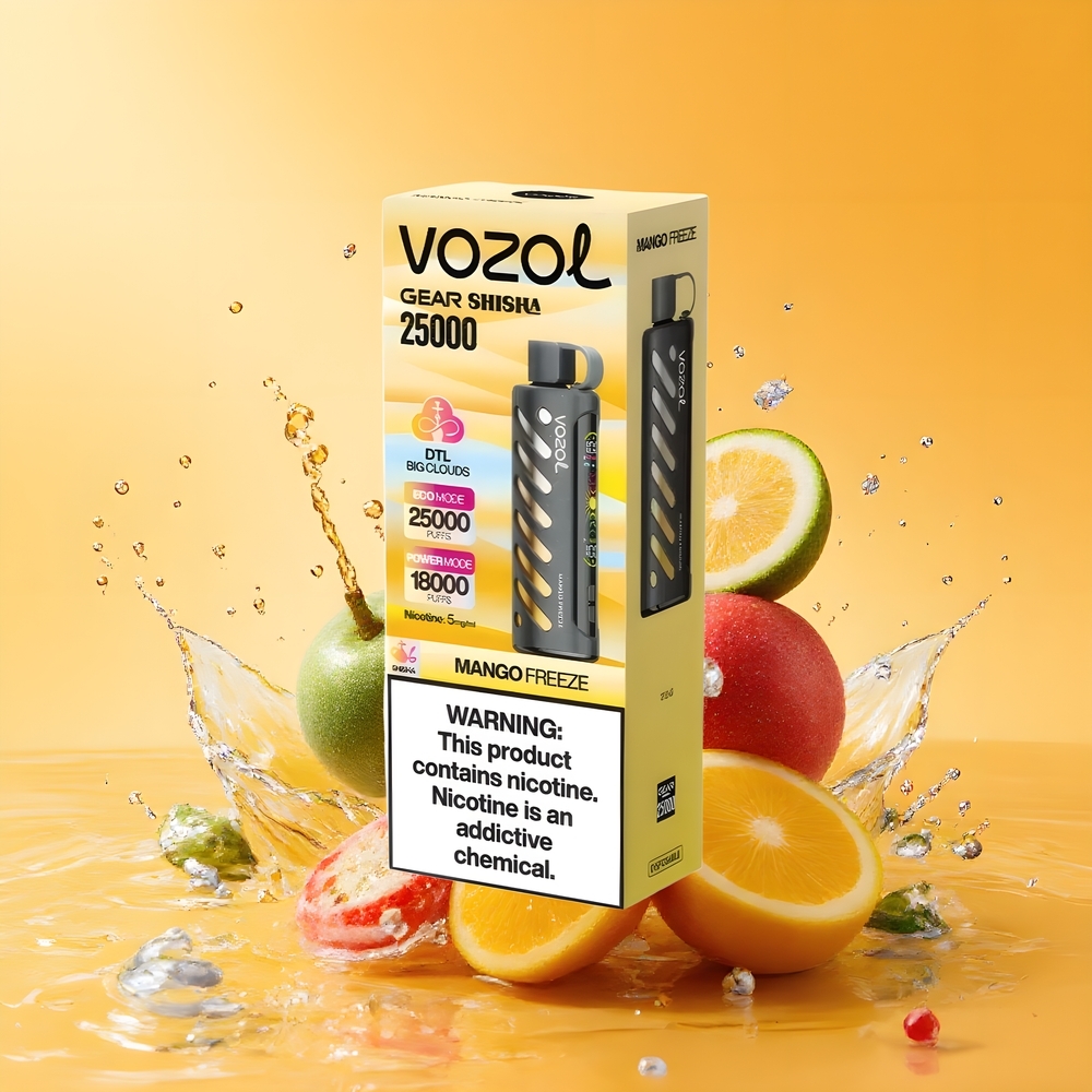 VOZOL Gear Shisha 25000 Puffs Nagykereskedés Magyarország Dupla Módos Mángó Fagy
