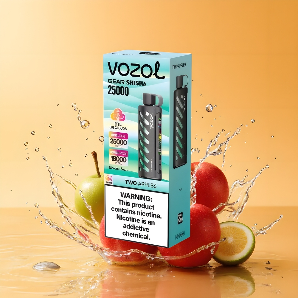 VOZOL Gear Shisha 25000 Puffs Nagykereskedés Magyarország Két Alma Dual Mesh Dual Modes