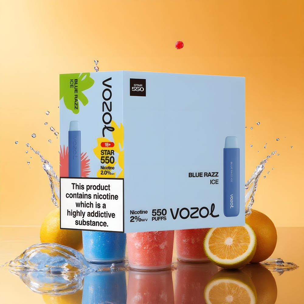 VOZOL STAR 550 Bontható Akkumulátor Kék Málna Jég Nagykereskedés Magyarország