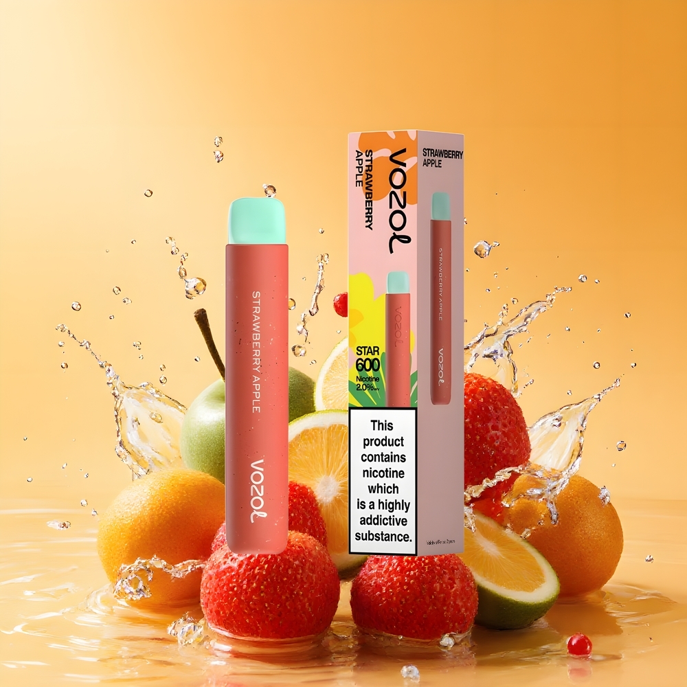 VOZOL STAR 600 Nagykereskedés Magyarország 500mAh Eper Alma Eldobható Vape