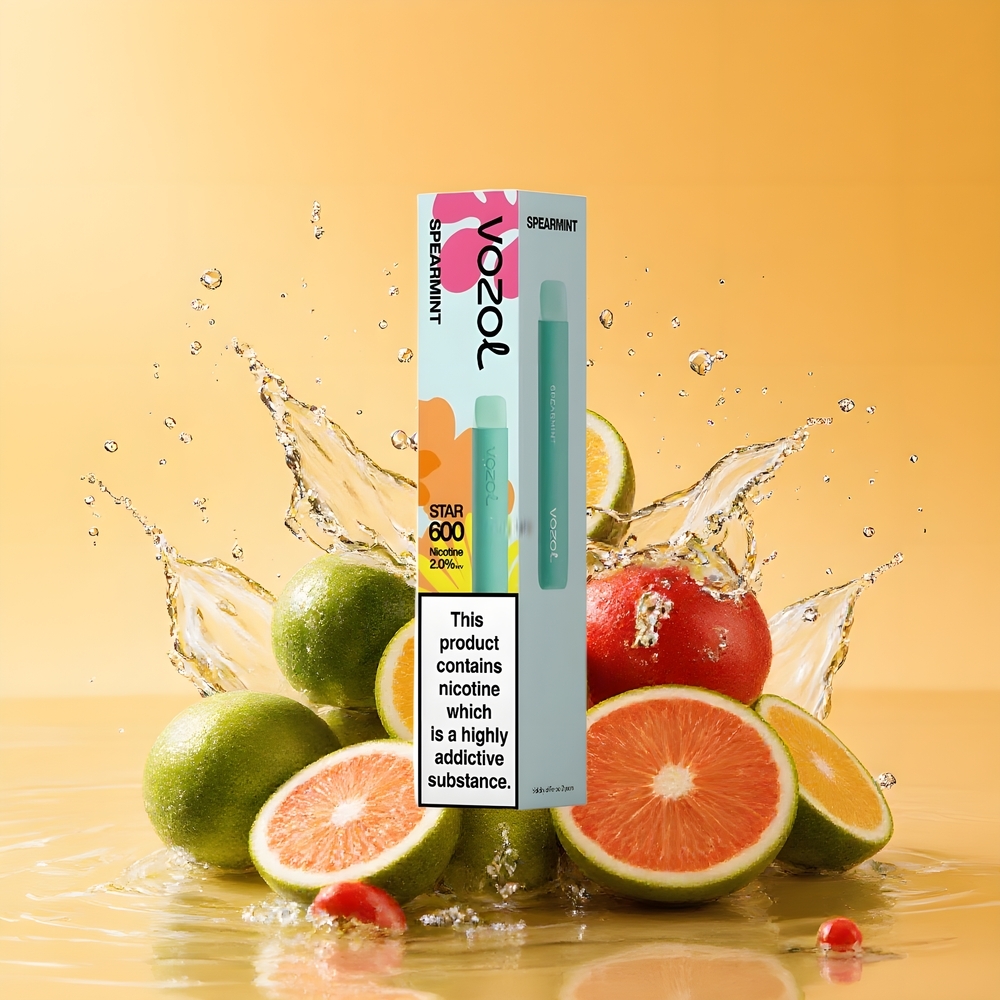 VOZOL STAR 600 Spearmint Nagykereskedés Magyarország 600 Puffs Mesh Coil