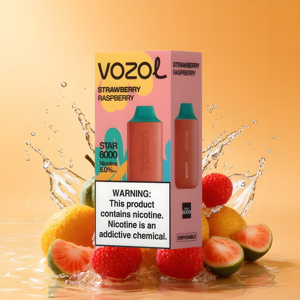 VOZOL STAR 6000 Nagykereskedés Magyarország 6000 Puff Egres Málna Eldobható Vape