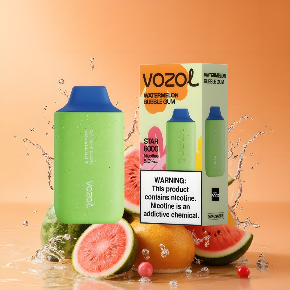 VOZOL STAR 6000 Nagykereskedés Magyarország 6000 Puff Görögdinnye Buborékrágó