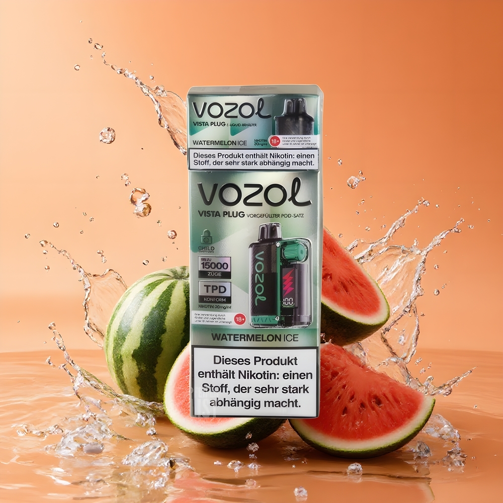 VOZOL VISTA PLUG 6000/10000 Eldobható E-víz Görögdinnye Jég Nagykereskedés Magyarország 360° ÍzSzabadság