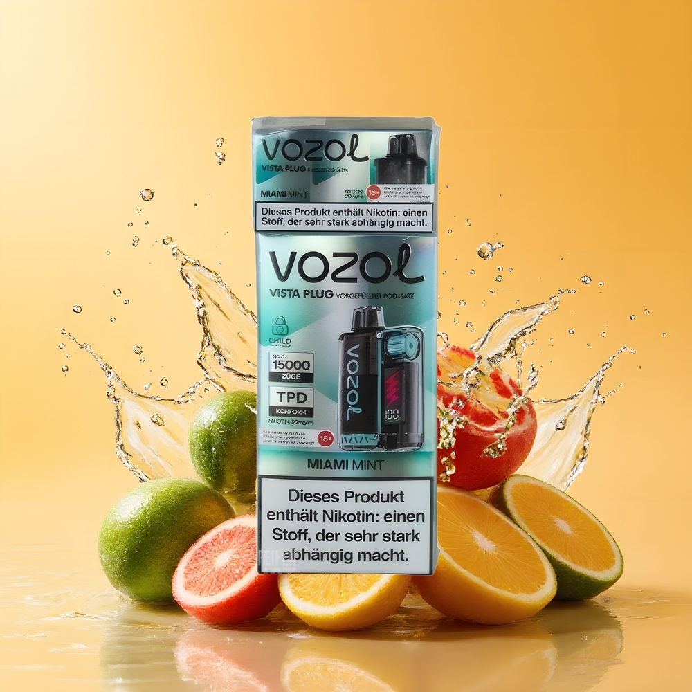VOZOL VISTA PLUG 6000/10000 Eldobható Vape Miami Menta 6000-10000 Füst Nagykereskedés Magyarország