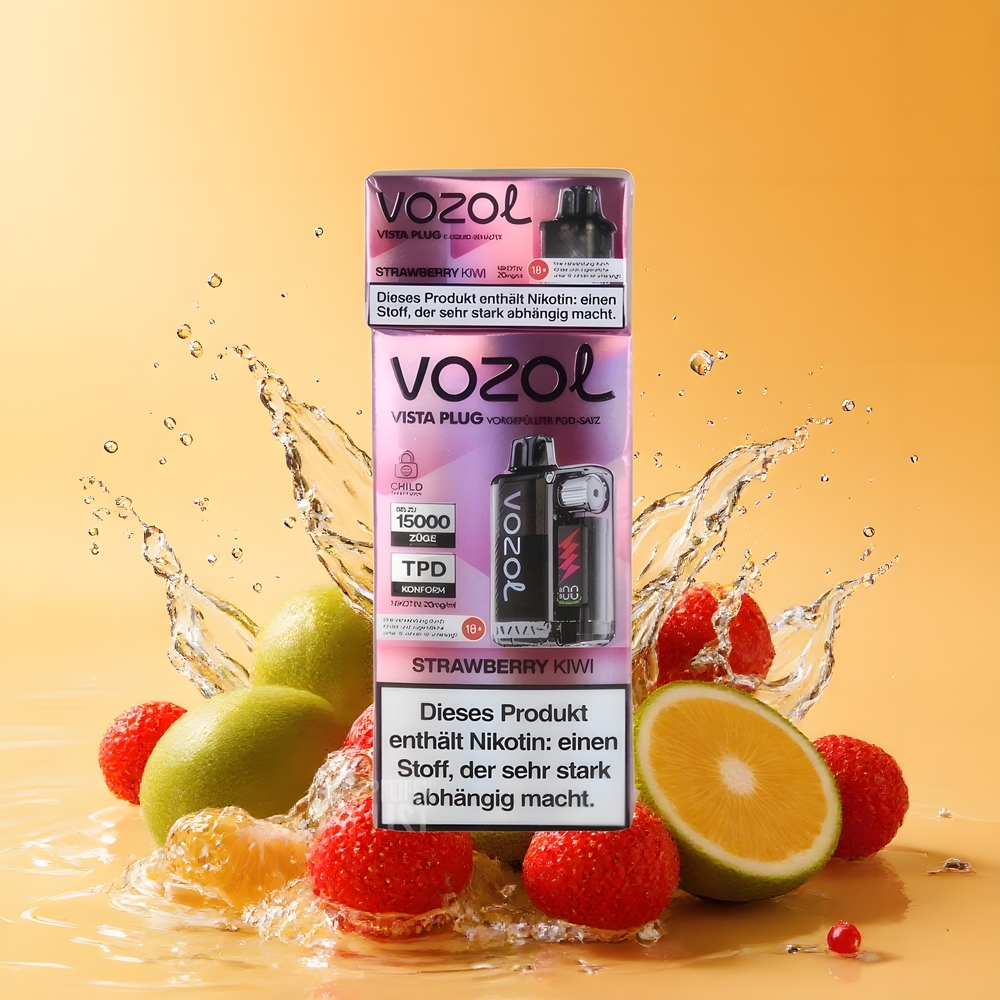 VOZOL VISTA PLUG 6000/10000 Nagykereskedés Magyarország Eretnek Eper-Kiwi Látható E-Liquides Tartály