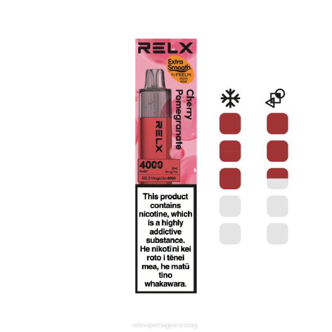 RELX MagicGo 4000 eldobható vape | 26L88 ‎RELX Price cseresznye gránátalma
