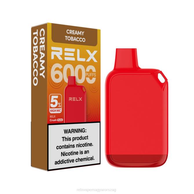 RELX Crush Pocket 6000 5% magas nic | 26L828 ‎RELX Budapest tejszínes dohány