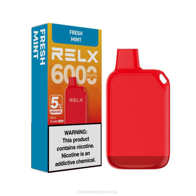RELX Crush Pocket 6000 5% magas nic | 26L829 ‎RELX Cigi friss menta