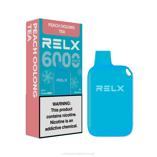 RELX Crush Pocket 6000 jeges | 26L810 ‎RELX Vape Magyarország barack oolong tea
