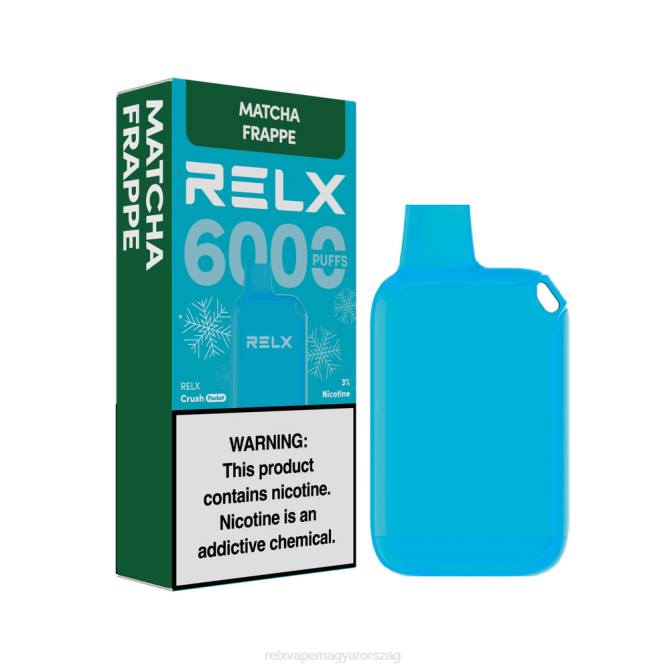 RELX Crush Pocket 6000 jeges | 26L817 ‎RELX Hungary matcha frappe