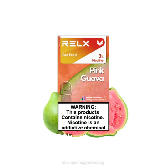 RELX pod pro 2-3 hüvely - RELX Cigi rózsaszín guava 6P02106