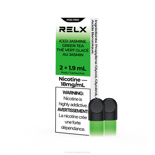 RELX pod pro - 2 hüvely - RELX Magyarország jeges jázmin zöld tea 6P0213